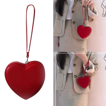 Стильная монета в виде сердца для организованного кошелька в форме сердца