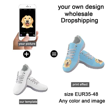Создайте свой собственный дизайн Новая женская спортивная обувь из сетчатого материала Легкие дышащие удобные кроссовки для бега