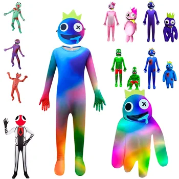 Аниме Rainbow friends Game Детские костюмы на Хэллоуин для мальчиков и девочек, одежда для косплея, мультяшный комбинезон Mardi Gras, подарки для детей