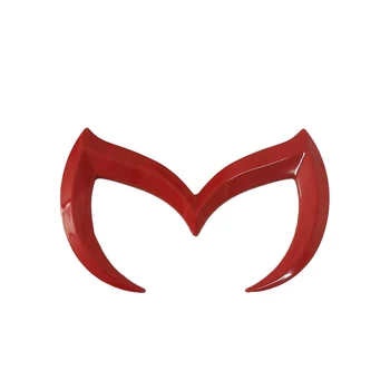 Логотип Red Evil M Эмблема Значок Наклейка для Mazda Все модели кузова автомобиля Наклейка на задний багажник Наклейка Паспортная табличка Аксессуары для декора