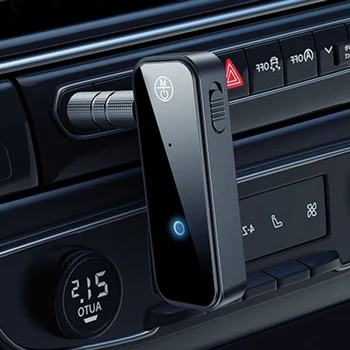 Bluetooth-совместимый адаптер 5.0 Audio Aux, аудиопередатчик 2 в 1, разъем 3,5 мм, ключ Aux для громкой связи, для воспроизведения музыки в автомобиле.