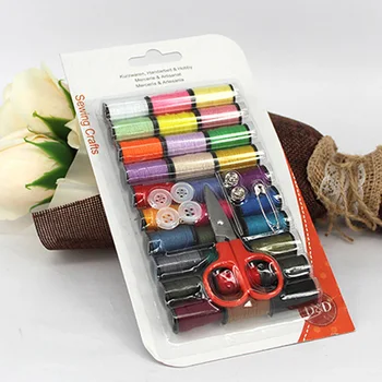 Портативный Дорожный набор для шитья Вязальные спицы Наборы ниток Простые 30 Цветов Инструменты для домашнего шитья Аксессуары Набор ниток для шитья