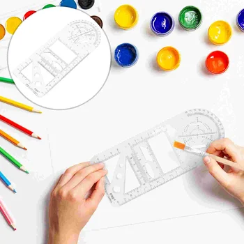 Инструмент для рисования по трафарету Circle, шаблон формы, трафареты Circle, пластиковые геометрические фигуры, математика для студентов