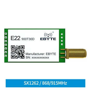 E22-900T30D SX1262 Радиочастотный чип LoRa с расширенным спектром Автоматической ретрансляционной сети Увеличенное расстояние передачи Меньшее энергопотребление