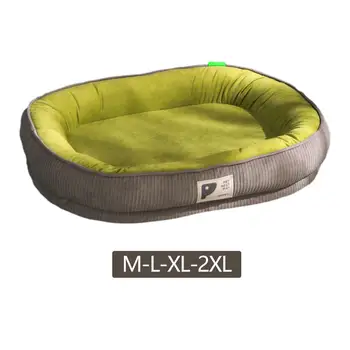 Зелено-серая кровать для собак, диван с противоскользящим дном, Удобная кровать для домашних животных, ящик для собак, Кровать для крупных собак, котят, средних собак, щенков, кошек