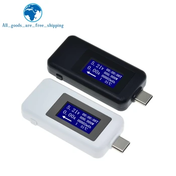 10 в 1 USB-Тестер Постоянного Тока Type-C, Измеритель Тока 4-30 В, Измеритель Напряжения, Цифровой Монитор, Индикатор Отключения Питания, Зарядное Устройство