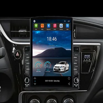 9,7-дюймовый экран Tesla Android 12 2Din, автомобильная радионавигация, GPS, мультимедийный видеоплеер для Toyota Corolla 12 Auris E180 2017 2018