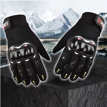 Мотоциклетные перчатки Мужские мотоциклетные перчатки, дышащие гоночные перчатки с закрытыми пальцами для занятий спортом на открытом воздухе, катания на кроссбайке