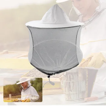 Утилита Двухслойная Белая Шляпа для пчеловодства Вуаль Пчеловодство Рыбалка Маска от комаров Инструменты для пчеловодства Принадлежности для оборудования