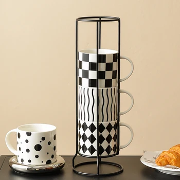 Винтажная Керамическая Европейская Кофейная чашка для путешествий, Герметичная, для чтения напитков, Дизайнерский Держатель Кофейной чашки Latte Taza Предметы домашнего обихода