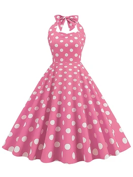 Женское розовое платье в клетку, винтажное розовое платье в клетку 1950-х годов, коктейльная вечеринка, платье-качели трапециевидной формы, праздничная вечеринка, свадебное платье