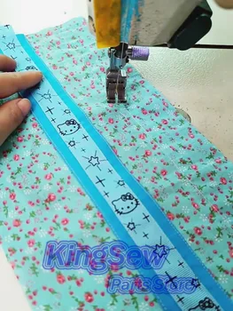 Швейная машина JUKI JACK Brother Singer Industry с двойными компенсирующими ножками слева и справа для ленты резинки и кусочков кружева
