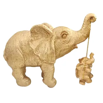 Милые фигурки слонов, Статуэтка, креативная поделка, настольная статуэтка, подходящая для офисного декора винного холодильника