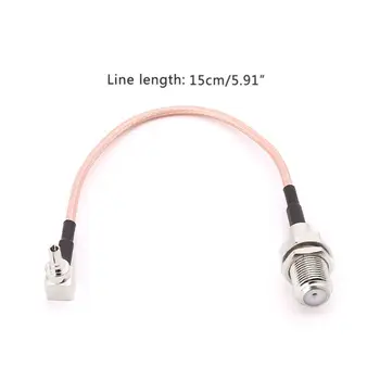 F Тип Женский к CRC9 мужской Правый кабель RG316 с косичкой 15 см для Huawei