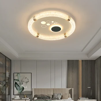Круглые потолочные светильники в скандинавском стиле, простые современные светильники для спальни, гостиной, ресторана, кухни, внутреннего освещения