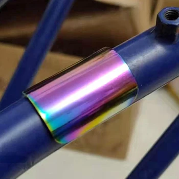 Складная Наклейка на велосипедную раму с гальваническим покрытием Для аксессуаров для задней Вилки велосипеда Brompton