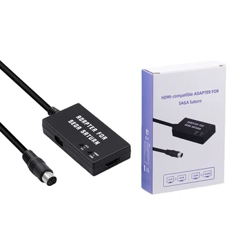 Многофункциональный HDTV 1080p HDMI-совместимый Видео-Аудио Адаптер Конвертер для Ретро-Игровой Консоли Sega Saturn для телевизора/Монитора