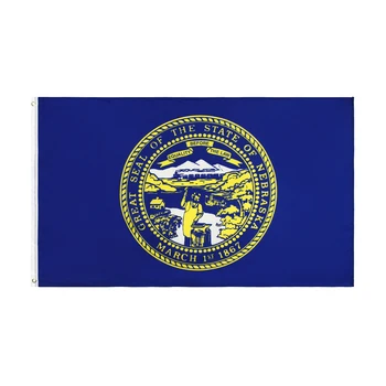 Флаг штата Небраска 90X150 см 3x5 футов - Флаги штата Небраска из полиэстера с латунными втулками