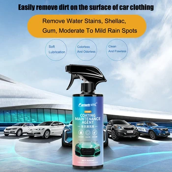 Невидимая жидкость для ухода за автомобильной одеждой для глубокого питания автомобилей, без мытья водой, улучшенная гладкость, защита от обрастания