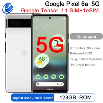 Оригинальный Google Pixel 6A 6 ГБ ОЗУ 128 ГБ ПЗУ 6,1 