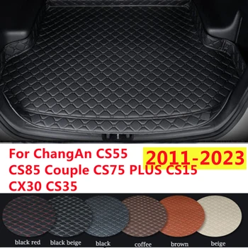 SJ High Side Специально Подходит Для ChangAn CS75PLUS CS75 14-23 Всепогодный Водонепроницаемый Коврик Для Багажника Автомобиля, Покрытие Заднего Грузового Лайнера, Ковер