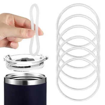 Уплотнительные кольца для пищевых чашек, набор герметичных силиконовых прокладок для замены стаканов для воды, 6 экологичных уплотнительных колец для пищевых продуктов для удобства использования
