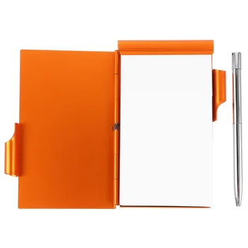 Металлический блокнот-раскладушка, офисный список дел, футляр для журнала, держатель ручки, коробка для карточек