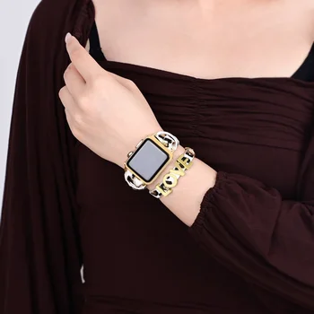 Уникальный Дизайн, Ремешок для Apple Watch Из Натуральной Кожи С Буквенным Обозначением, Кожаный Ремешок для Смарт-Часов, Лучший Подарок для Девушки, Оптовая Продажа и Прямая Поставка