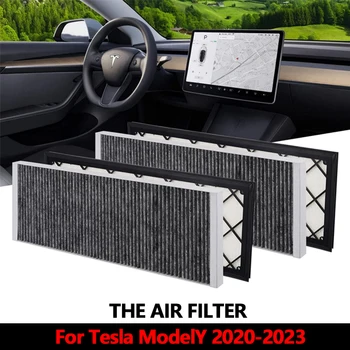 Воздушный Фильтр Модели Y Замена Воздухозаборника HEPA На Активированный Уголь Для Tesla Model Y 2020 2021 2022 2023