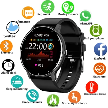 Xiaomi Mijia Смарт-часы Мужские Женские Спортивные Фитнес-часы с Полным Сенсорным Экраном Мужские IP67 Водонепроницаемые Bluetooth Smartwatch Мужские