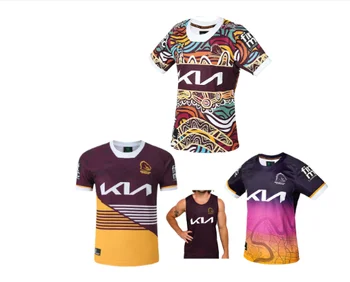 Camiseta de rugby de los Broncos de Australia, camisa Retro personalizada, chaleco, 2023, 2024
