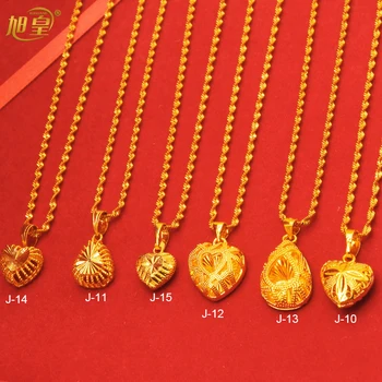 XUHUANG Дубайское позолоченное ожерелье Эфиопские свадебные украшения для невесты Подвеска с полым цветочным дизайном Франция Оптовые продажи подарков для вечеринок
