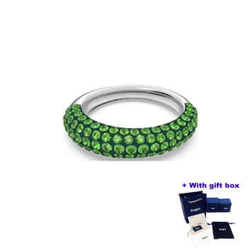 Модное и очаровательное однорядное кольцо с цирконом Sky Star Green подойдет для ношения красивым женщинам, подчеркивая их элегантность.