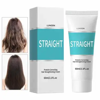 Sdotter Protein Correction Hair Straight Cream 60 мл Восстанавливает Поврежденные Волосы, Разглаживает Завитые И Секущиеся Кончики Без Выпрямления Волос Машиной