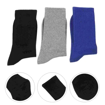 3 пары Удобных носков для бега Модные мужские Невидимые Повседневные Хлопковые Женские Черные