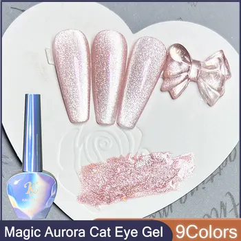 KALEPLUS Magic Color Aurora Crystal гель-лак для ногтей кошачий глаз, 12 мл, полупостоянный УФ-светодиодный лак для ногтей, магнитный гель.