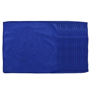 40 ШТ Впитывающее полотенце из микрофибры для мытья автомобиля, домашней кухни, Чистая ткань для мытья, Синяя, прочная, водопоглощающая, Мягкая, долговечная