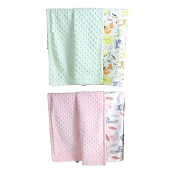 Двустороннее детское пеленальное одеяло для новорожденных, уютный аксессуар для постельного белья, оберточное полотенце