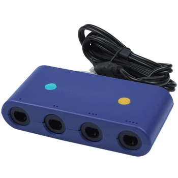 Для контроллера Gamecube Адаптер для ПК Nintendo Switch Wii U 4 порта с турбо-режимом и кнопкой Home Без драйвера