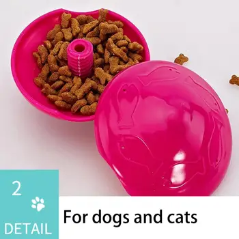 Игрушки для домашних животных, игрушка с дырявой едой для домашних животных, привлекательный дизайн летающего диска для собак и кошек, способствующий замедлению скорости поедания, Обеспечивает бесконечное удовольствие для домашних животных