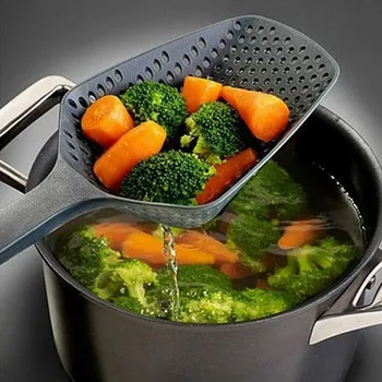Сито для овощей, лопатки для приготовления картофеля Фри, сито для овощей, совок, Нейлоновая ложка, Большой дуршлаг, фильтр для супа, Кухонные инструменты