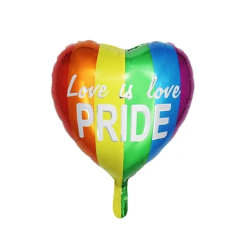 10шт 18 Дюймовых воздушных шаров с надписью Love is Love Pride fFoil Globos Свадебные украшения на День Святого Валентина Принадлежности для вечеринок Подарки для помолвки
