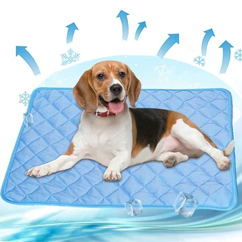 Коврик, моющийся Диван-кровать, Большая охлаждающая подставка, Ледяное одеяло для собак, коврик для домашних кошек, коврик для собак, средство для ковриков, Дышащее Лето