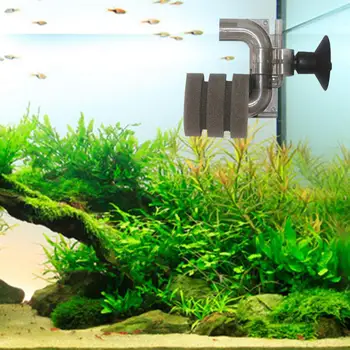 Фильтр для мини-аквариума с многослойным биологическим губчатым фильтром для увеличения количества кислорода Принадлежности для аквариума с прочной присоской