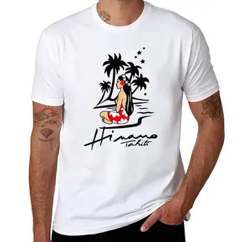 Новая крутая мужская футболка с логотипом Nuova Hinano Tahiti, милая одежда, милые топы, мужская тренировочная рубашка