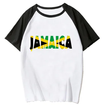 Ямайская футболка женская дизайнерская графическая футболка Y2K женская графическая японская одежда