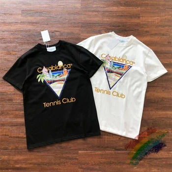 Футболки для теннисного клуба Castle Triangle Casablanca, мужские и женские футболки, высококачественные футболки с коротким рукавом