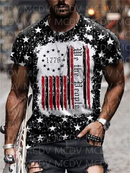 2023 Летняя мужская футболка 1776 года, Красочная футболка с принтом The Best He Him Hole LGBT3D