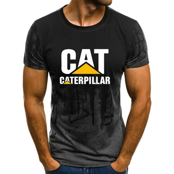 Мужская футболка Caterpillar 3d Summer Image Box, мужской топ с аватаром, повседневная модная футболка с коротким рукавом черного цвета