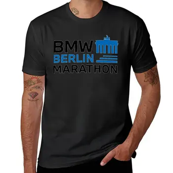 Новая футболка BERLIN MARATHON, футболка с коротким рукавом, однотонная футболка, мужские футболки с графическим рисунком.